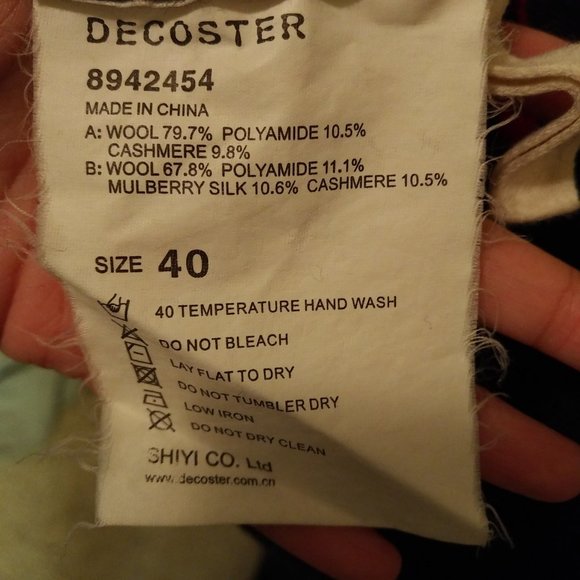 Chinese Style Wool Midi Dress - Picture 5 of 5